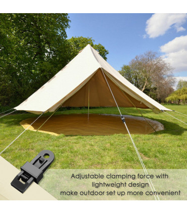 12/24x Adjustable Heavy Duty Lock Grip for Tarp & Shade Cloth Tarp Tent Clips