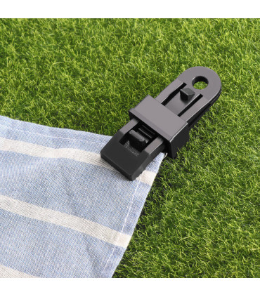 12/24x Adjustable Heavy Duty Lock Grip for Tarp & Shade Cloth Tarp Tent Clips