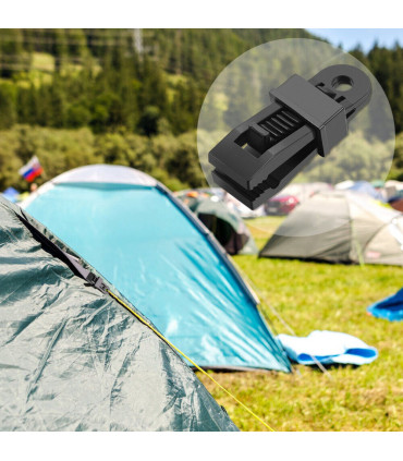 12/24x Adjustable Heavy Duty Lock Grip for Tarp & Shade Cloth Tarp Tent Clips