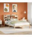 vidaXL Bookcase Bed without Mattress 160x200 cm Solid Wood Pine