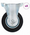 vidaXL 8 pcs Fixed Casters 100 mm