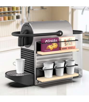 VINSANI 2pc MAGNETIC SPICE RACK WOODEN SHELF 1010420