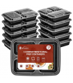 VINSANI 20pk 3 COMPARTMENTS MEAL PREP CONTAINERS 1010477