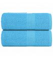 vidaXL Guest Towels 2 pcs Turquoise 30x50 cm 360 gsm 100% Cotton