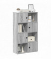vidaXL Bookcase Grey Sonoma 60x24x101.5 cm Engineered Wood