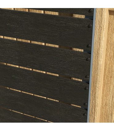 Outsunny Raised Garden Bed with Trellis and Drainage Hole, Planter Box Black