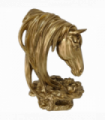 Horse Head Statue Animal Bust Sculpture Modern Tabletop Ornament for Office Home Decoration