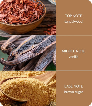 Sandalwood & Vanilla Soy Wax Melt - Up To 12 Hours Burn Use With Wax Warmer