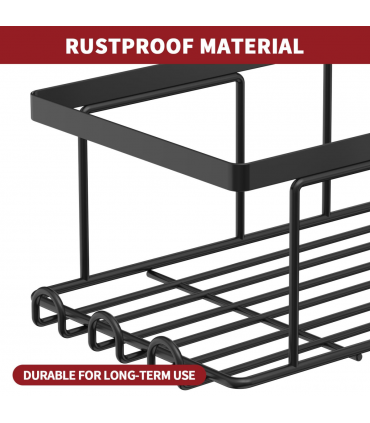 VINSANI 3pc BLACK SHOWER CADDY 1010501