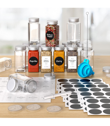 VINSANI SPICE JARS WITH LIDS 1010456