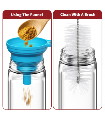 VINSANI SPICE JARS WITH LIDS 1010456