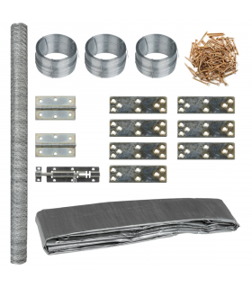 vidaXL Chicken Coop 268x100x190 cm Metal