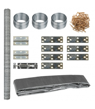 vidaXL Chicken Coop 268x100x190 cm Metal