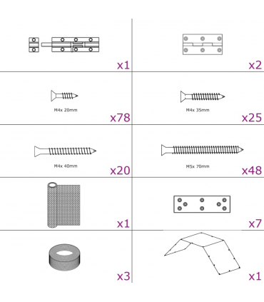 vidaXL Chicken Coop 268x100x190 cm Metal