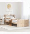 vidaXL Bed Frame with Headboard without Mattress 90x190 cm Single