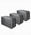 VINSANI 3pc STORAGE BAGS DARK GREY STAR 0000341