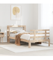 vidaXL Bed Frame with Headboard without Mattress 75x190 cm Small Single