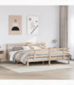 vidaXL Bed Frame with Headboard without Mattress 200x200 cm