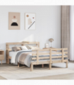 vidaXL Bed Frame with Headboard without Mattress 120x190 cm Small Double