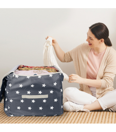 VINSANI 3pc STORAGE BAGS NAVY BLUE STAR 0000344