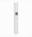 HOMCOM 20cm Slim Bathroom Storage Cabinet with Adjustable Shelves White