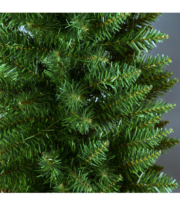 1.5m 5ft Artificial Pine Pencil Slim Christmas Tree 294 Branch Tips with Stand