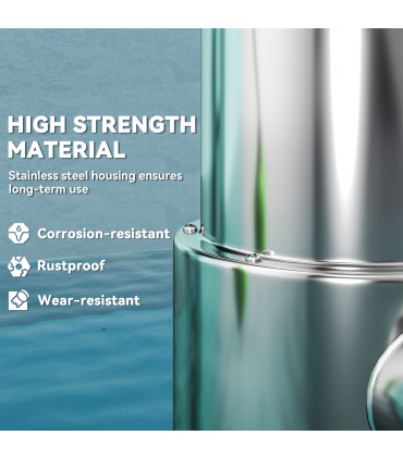 Outsunny 1100W Water Pump with Float Switch, 18500L/H Electric Sump Pump