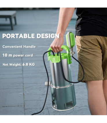 Outsunny 1100W Water Pump with Float Switch, 18500L/H Electric Sump Pump