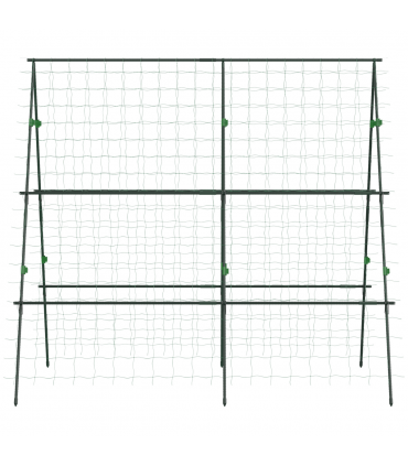 Outsunny A-Frame Trellis Plant Support for Vegetables, Flowers, Fruit
