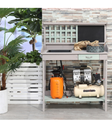 Garden Work Bench、Open Shelf Storage