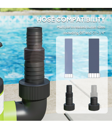 Outsunny 400W Water Pump with Float Switch, 9000L/H Electric Sump Pump