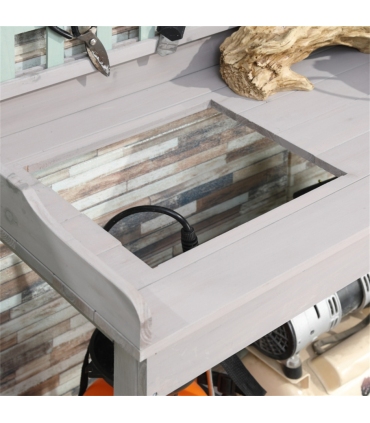 Garden Work Bench、Open Shelf Storage