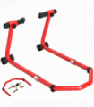 HOMCOM Motorcycle Stand, 390 kg Front/Rear Paddock Stand, Red