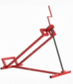 HOMCOM Foldable Ride On Lawn Mower Lift, 400 kg Telescopic Maintenance Jack