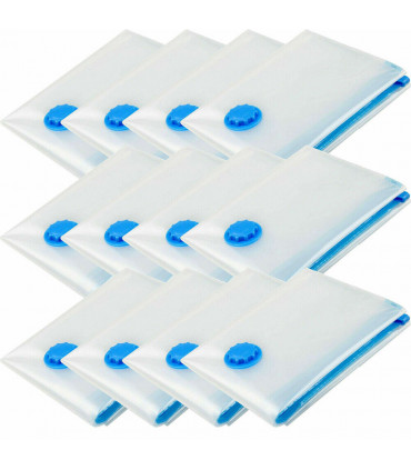 12 X STRONG VACUUM STORAGE SPACE SAVER SAVING VACUM VACCUM LARGE ORGANISER BAGS