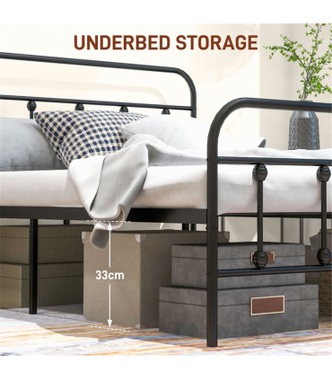 140cm Metal Bed Frame