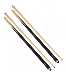 2 piece 57 Inch Wood Snooker Pool Cues Billiard Sticks Set 19oz
