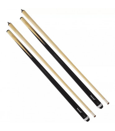 2 piece 57 Inch Wood Snooker Pool Cues Billiard Sticks Set 19oz