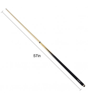 2 piece 57 Inch Wood Snooker Pool Cues Billiard Sticks Set 19oz