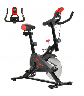 HOMCOM Indoor Exercise Bike with Adjustable Height, Resistance