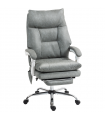 HOMCOM Office Chair with Adjustable Lumbar Support, Computer Chair, Grey