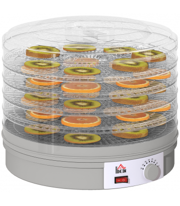 HOMCOM 5 Tier Food Dehydrator for Drying Fruit Meat Vegetable Pet Treat