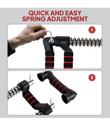 SPORTNOW Chest Expander with 10-50kg Adjustable Resistance for Men, Women