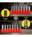 32PC Assorted Power Drill Bit Set Screwdrivers Phillips Flat Head Torx Hex & Bar