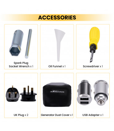 3500w Inverter Petrol Generator 4 Stroke Engine for Camping 26KG Lightweight