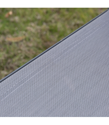 Outdoor Dining Set Charcoal Grey 4 Pcs Loveseat 2 Chairs Glass Top Table Garden