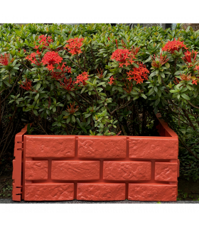 Brick Effect Garden Border (set of 4)