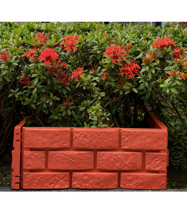 Brick Effect Garden Border (set of 4)