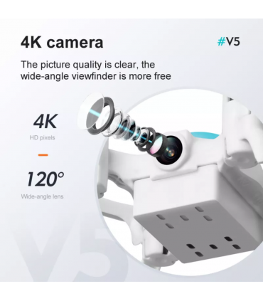 4DRC V5 Kids and Beginners Mini RC Drone V5 RC Quadcopter with 1080P HD Wide Angle Camera,Drones suitable for children and beginners,Logistics is randomly sent by Evri/Royal Mail/DPD.
