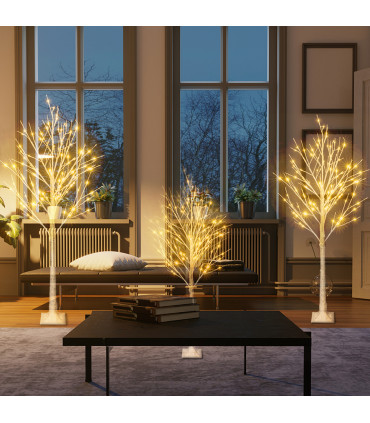 4FT Snowflake Christmas Tree with 48 LED Lamp